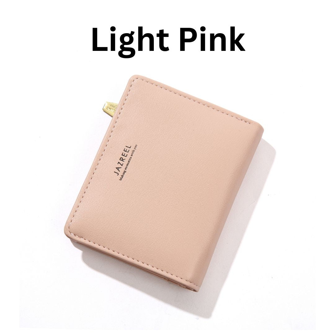 JAZREEL™ (Local fast shipping) PU Zipper Korean Coin Women Wallet Multi Card Holder Short Purse [JAZREEL]