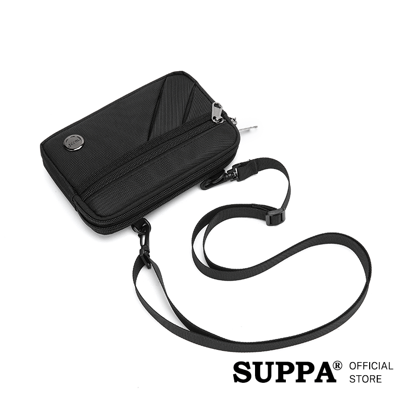 [SG][SUPPA] Men Waist Handphone Horizontal Sling Multipurpose Canvas Pouch