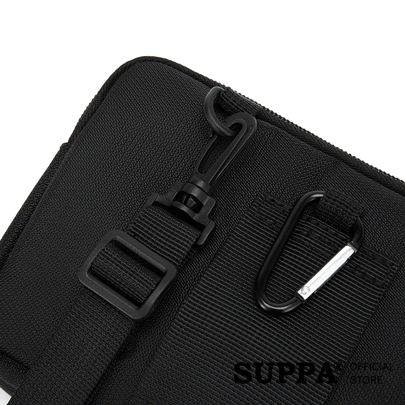 [SG][SUPPA] Men Waist Handphone Horizontal Sling Multipurpose Canvas Pouch