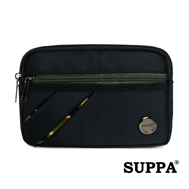 [SG][SUPPA] Men Waist Handphone Horizontal Sling Multipurpose Canvas Pouch