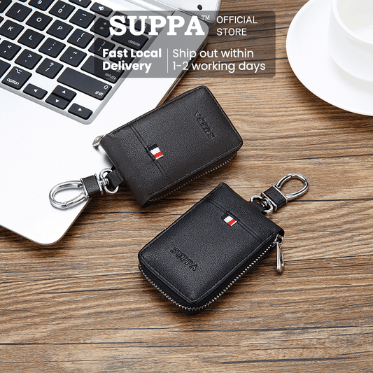 [SG][SUPPA] Unisex Key Pouch Multifunction Zipper Key Chain Key Holder Pouch Premium Quality