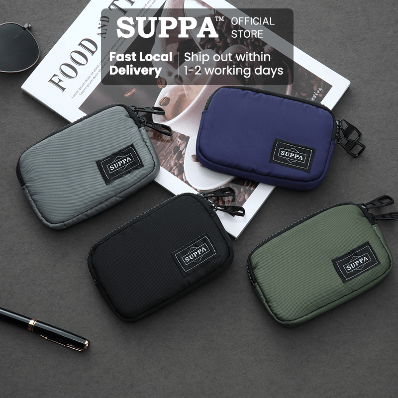 [SG][SUPPA] Multipurpose Coin Pouches Cardholder Wallet Nylon