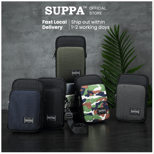 [SG][SUPPA] Waist Handphone Sling Multipurpose Canvas Pouch