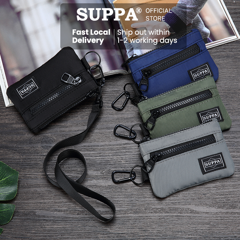 [SG][SUPPA] Multipurpose Nylon Coin Pouches Cardholder Wallet