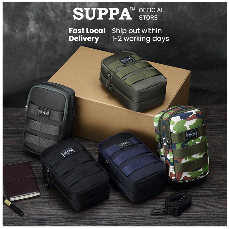 [SG][SUPPA] Waist Sling Multipurpose Handphone Canvas Pouch